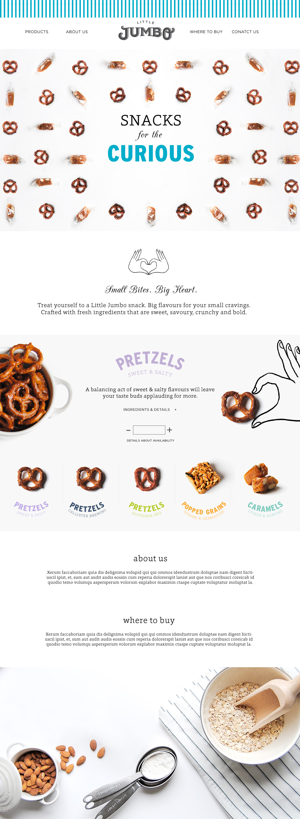 Little Jumbo Foods homepage